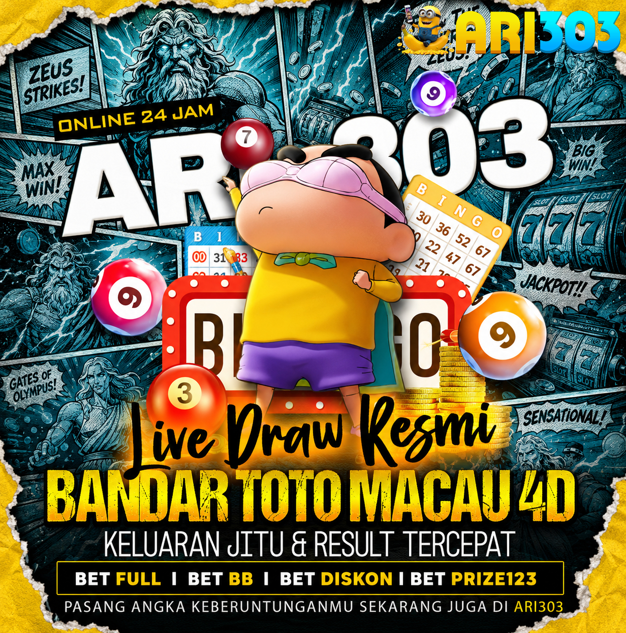 ARI303 : Bocoran Slot Toto 4D Result Online Terintegrasi Akurat Terpercaya